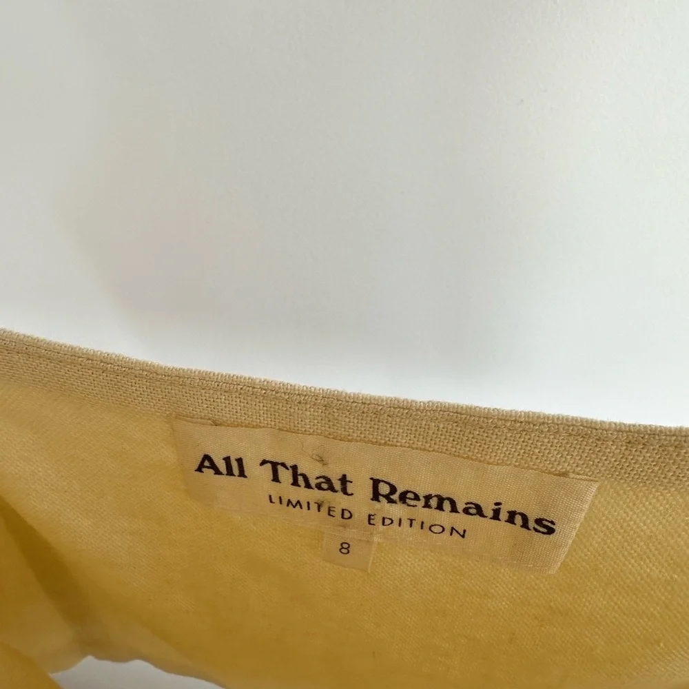 ALL THAT REMAINS CROP LINEN TANK - Picture 2 of 4